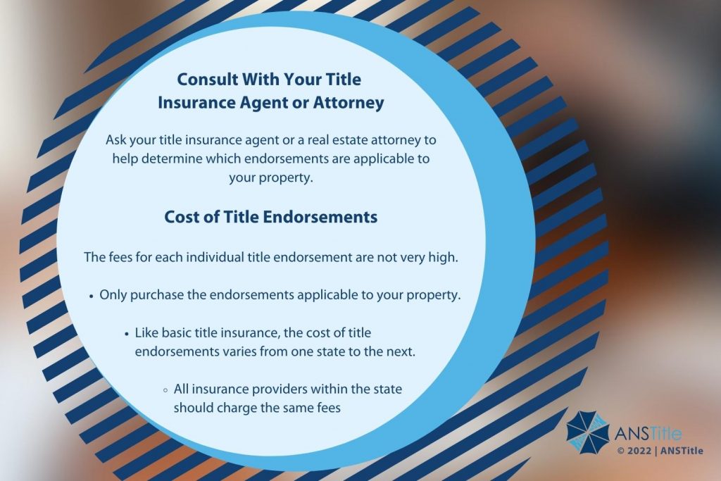 Callout 4 - Consult with your title insurance agent or attorney on blurred background