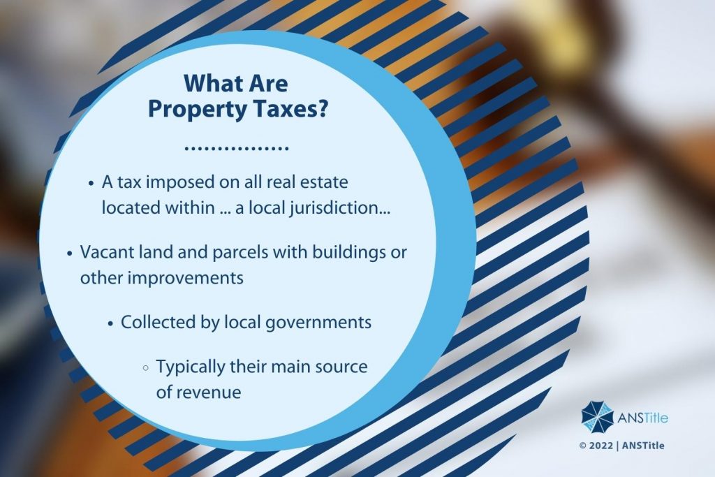 Callout 1: What are property taxes? - four bullet points