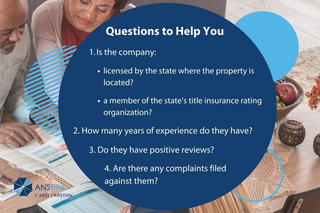 Callout 4: Couple going over title insurance paperwork - 4 questions to help you listed