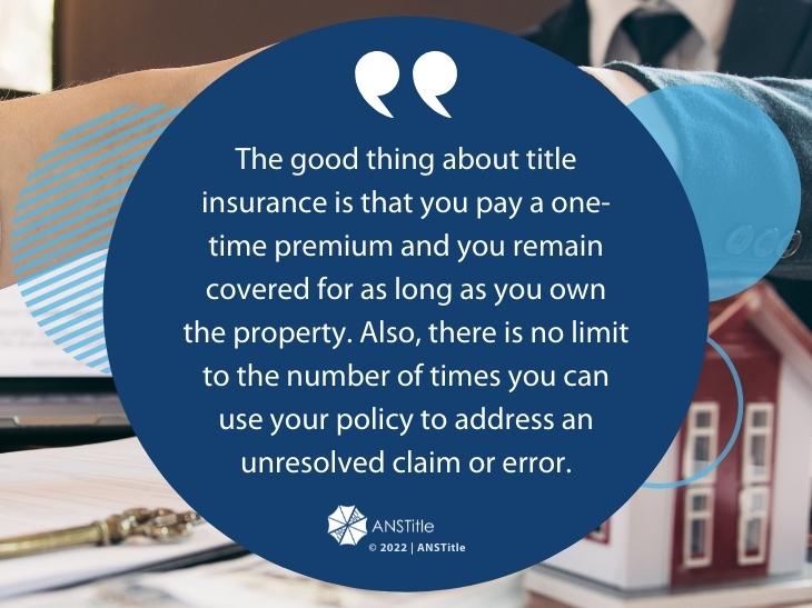 Callout 3: Title insurance premium benefit description from text